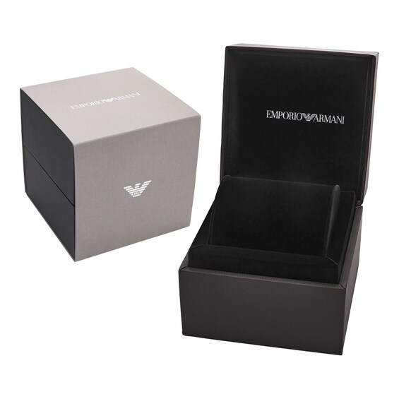 Ladies' Emporio Armani Sinfonia Stainless Steel Watch with Mother-of-Pearl Dial (Model: Ar11706)
