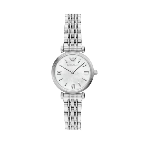 Ladies' Emporio Armani Stainless Steel Watch with Mother-of-Pearl Dial (Ar11768)