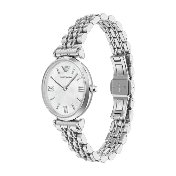 Ladies' Emporio Armani Stainless Steel Watch with Mother-of-Pearl Dial (Ar11768)