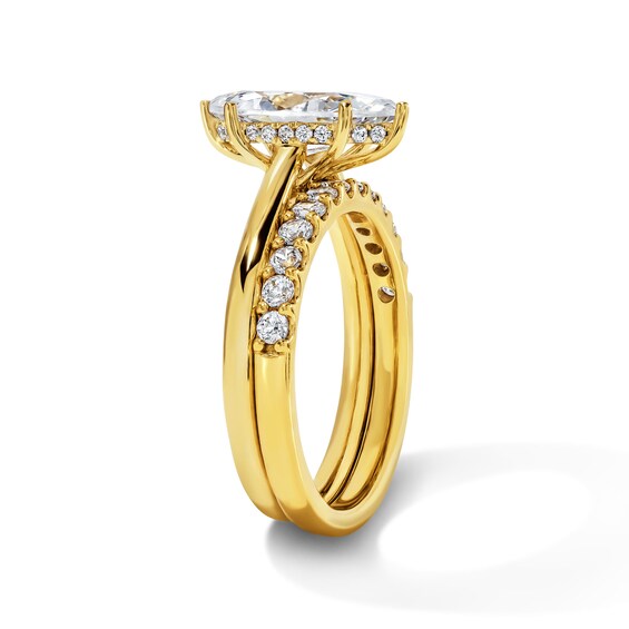 2 CT. T.w. Certified Marquise-Cut Lab-Grown Diamond Bridal Set in 14K Gold (F/Vs2)
