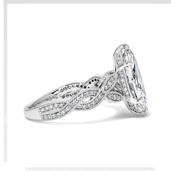 3-1/3 CT. T.w. Certified Marquise-Cut Lab-Grown Diamond Engagement Ring in 14K White Gold (F/Vs2)
