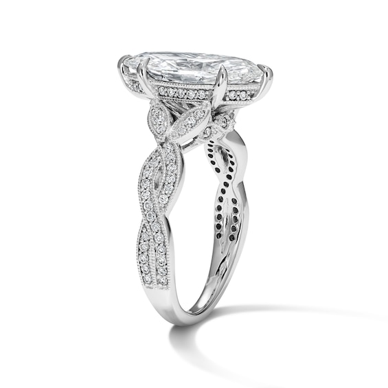 3-1/3 CT. T.w. Certified Marquise-Cut Lab-Grown Diamond Engagement Ring in 14K White Gold (F/Vs2)