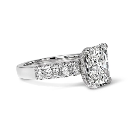 6-1/2 CT. T.w. Certified Radiant-Cut Lab-Grown Diamond Engagement Ring in 14K White Gold (F/Vs2)