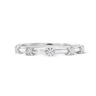 1/4 CT. T.W. Lab-Grown Diamond Five-Stone Ring in 14K White Gold (F/VS2)