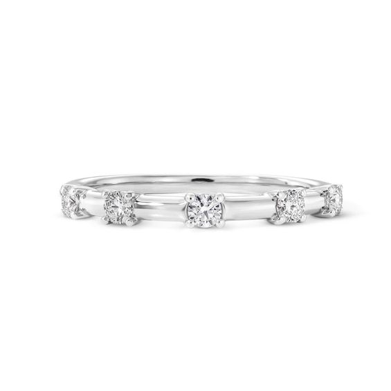 1/4 CT. T.W. Lab-Grown Diamond Five-Stone Ring in 14K White Gold (F/VS2)