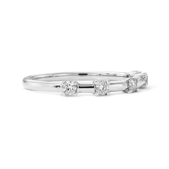 1/4 CT. T.w. Lab-Grown Diamond Five-Stone Ring in 14K White Gold (F/Vs2)