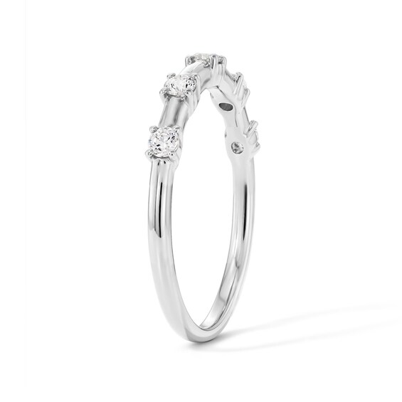 1/4 CT. T.w. Lab-Grown Diamond Five-Stone Ring in 14K White Gold (F/Vs2)
