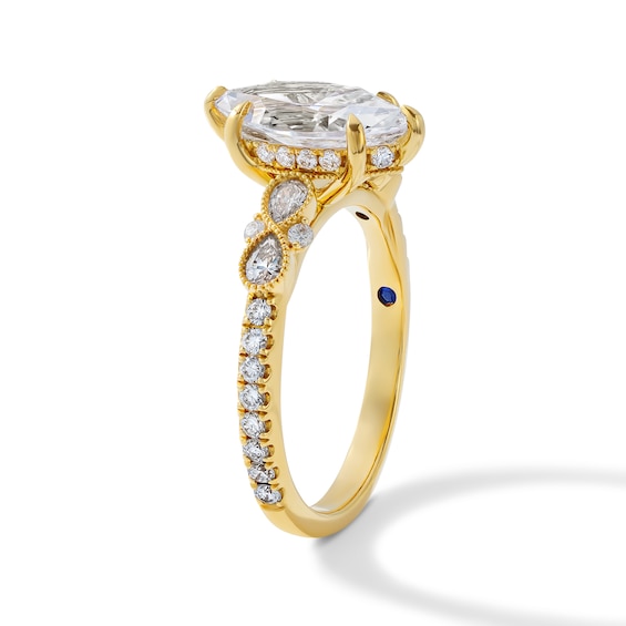 Vera Wang Love Collection 2-1/8 CT. T.w. Certified Marquise-Cut Lab-Grown Diamond Engagement Ring in 14K Gold (F/Vs2)