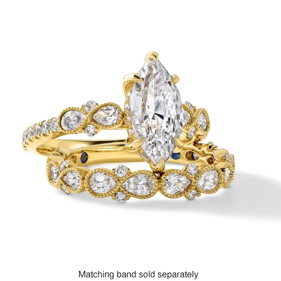 Vera Wang Love Collection 2-1/8 CT. T.w. Certified Marquise-Cut Lab-Grown Diamond Engagement Ring in 14K Gold (F/Vs2)