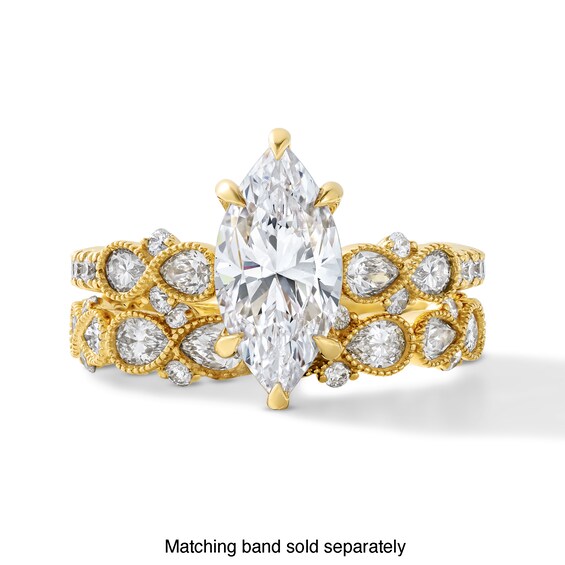 Vera Wang Love Collection 2-1/8 CT. T.w. Certified Marquise-Cut Lab-Grown Diamond Engagement Ring in 14K Gold (F/Vs2)