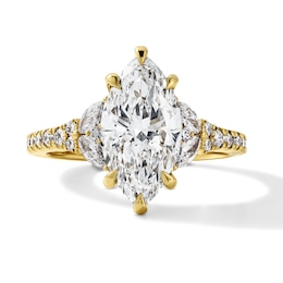 Vera Wang Love Collection 3-1/4 CT. T.W. Certified Marquise-Cut Lab-Grown Diamond Engagement Ring in 14K Gold (F/VS2)