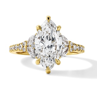 Vera Wang Love Collection 3-1/4 CT. T.W. Certified Marquise-Cut Lab-Grown Diamond Engagement Ring in 14K Gold (F/VS2)