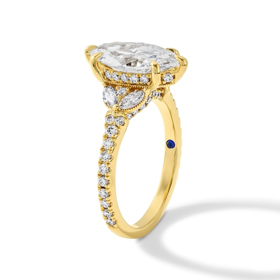 Vera Wang Love Collection 3-1/4 CT. T.w. Certified Marquise-Cut Lab-Grown Diamond Engagement Ring in 14K Gold (F/Vs2)