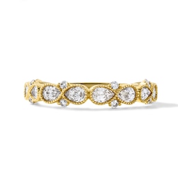 Vera Wang Love Collection 7/8 CT. T.W. Pear-Shaped Lab-Grown Diamond Band in 14K Gold (F/VS2)
