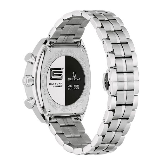 Men's Bulova Shelby® Racer Chronograph Limited Edition Stainless Steel Watch with Extra Leather Strap (96K118)