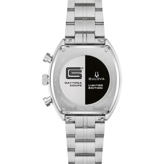 Men's Bulova Shelby® Racer Chronograph Limited Edition Stainless Steel Watch with Extra Leather Strap (96K118)