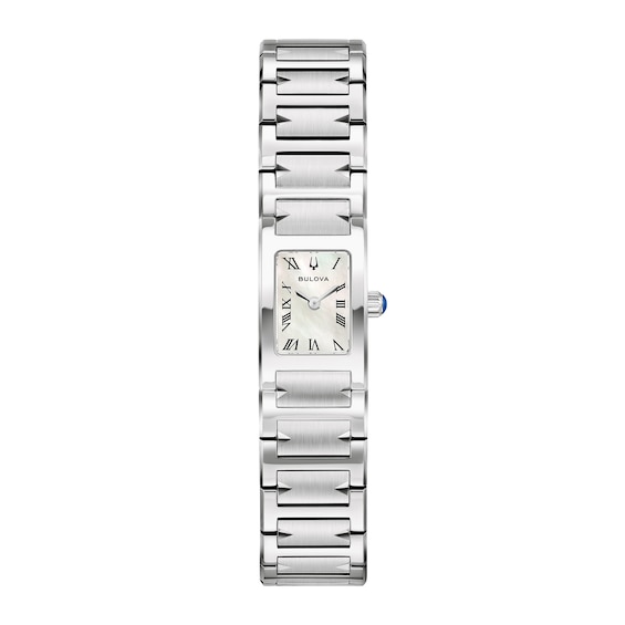 Ladies' Bulova Marc Anthony Harmony Stainless Steel Watch with Mother-of-Pearl Dial (96L360)