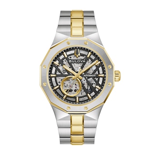 Men's Bulova Prestige Automatic Two-Tone Stainless Steel Watch with Open Dial (98A339)