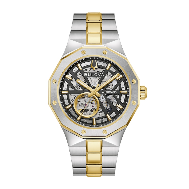 Main Image 1 of Men's Bulova Prestige Automatic Two-Tone Stainless Steel Watch with Open Dial (98A339)