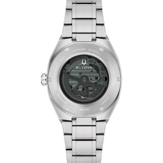 Men's Bulova Surveyor Automatic Stainless Steel Watch with Gray Dial (Model: 96A346)