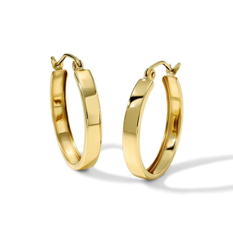 Main Image 1 of 20mm Flat Hoops in 10K Gold