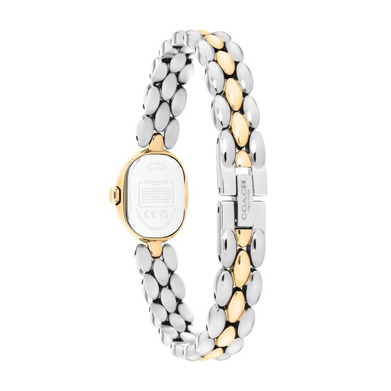 Ladies' Coach Sammy Two-Tone Stainless Steel Watch with Ivory Dial (Model: 14504738)