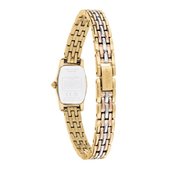 Ladies' Coach Greta Tri-Tone Stainless Steel Watch with Silver-Tone Dial (Model: 14504743)