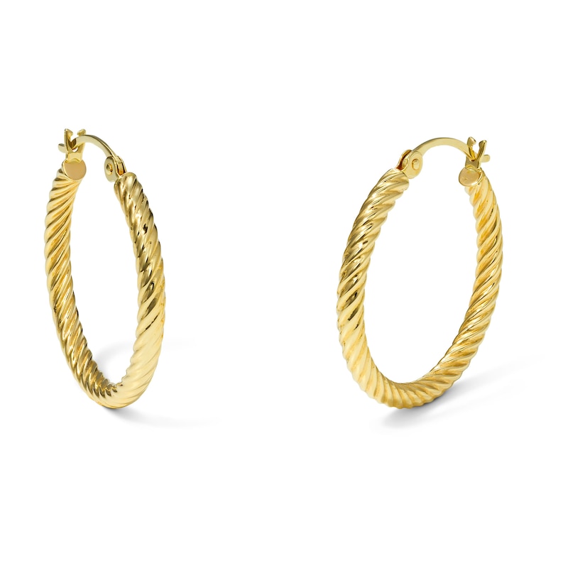 Main Image 1 of 20mm Twist Hoops in 10K Gold