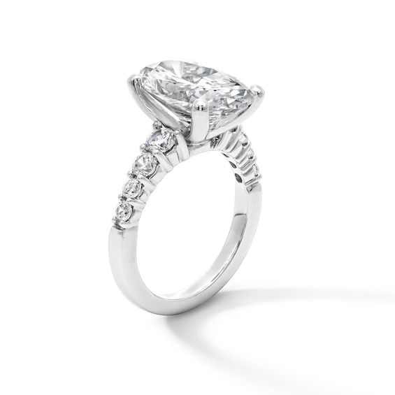 Classic Harmony 5-3/4 CT. T.w. Certified Oval Lab-Grown Diamond Engagement Ring in Platinum (F/Vs2)
