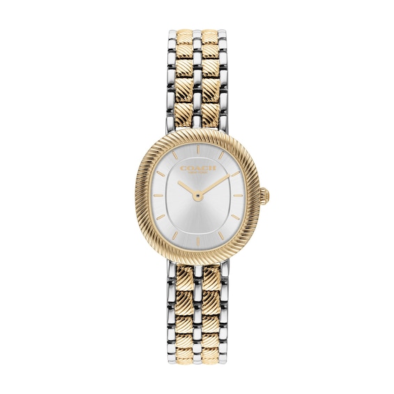 Ladies' Coach Harlow Two-Tone Stainless Steel Watch with Silver-Tone Dial Watch (Model: 14504701)