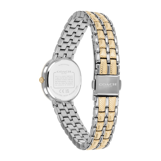Ladies' Coach Harlow Two-Tone Stainless Steel Watch with Silver-Tone Dial Watch (Model: 14504701)