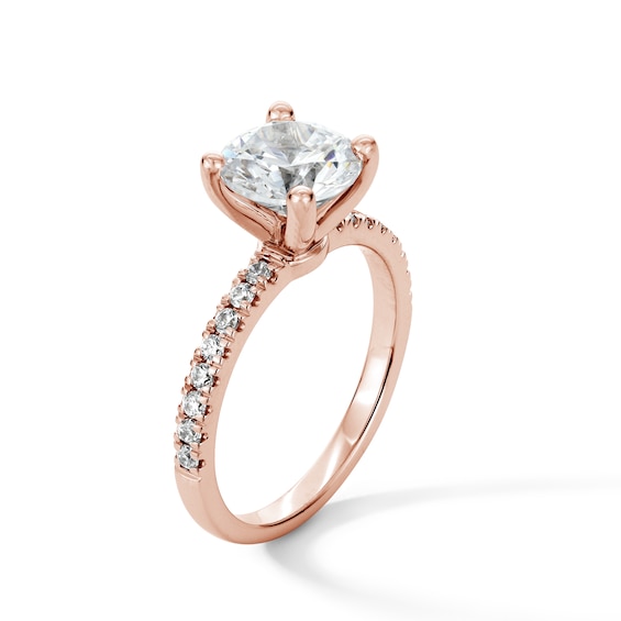2-1/4 CT. T.w. Certified Lab-Grown Diamond Engagement Ring in 14K Rose Gold (I/Si2)