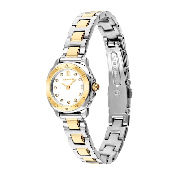 Ladies' Coach Kitt Two-Tone Stainless Steel Watch with Crystal Accents (Model: 14504729)