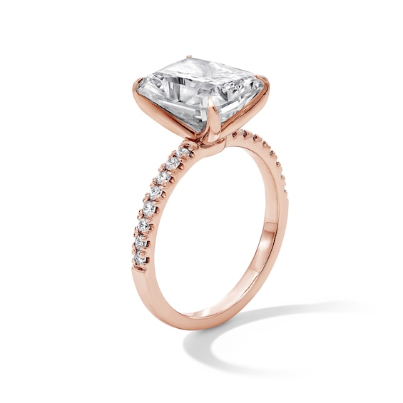 Classic Heirloom 4-1/4 CT. T.w. Certified Radiant-Cut Lab-Grown Diamond Engagement Ring in 14K Rose Gold (F/Vs2)