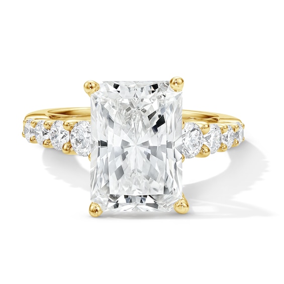 Classic Harmony 5-3/4 CT. T.w. Certified Radiant-Cut Lab-Grown Diamond Engagement Ring in 14K Gold (F/Vs2)
