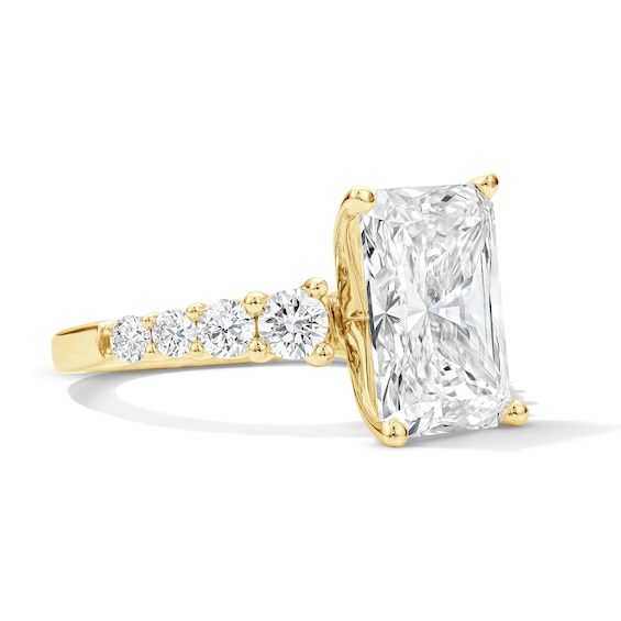 Classic Harmony 5-3/4 CT. T.w. Certified Radiant-Cut Lab-Grown Diamond Engagement Ring in 14K Gold (F/Vs2)