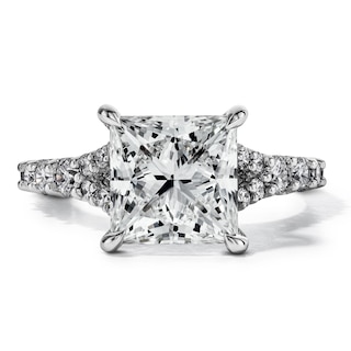 Classic Duet 4-1/4 CT. T.W. Certified Princess-Cut Lab-Grown Diamond Ring in 14K White Gold (F/VS2)
