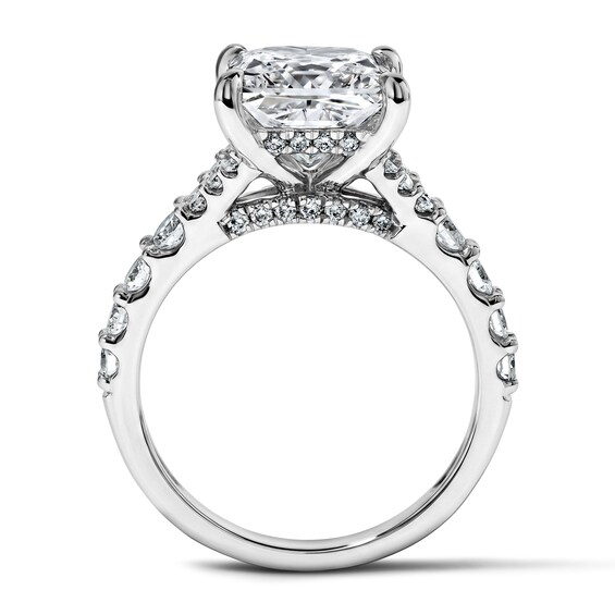 Classic Duet 4-1/4 CT. T.w. Certified Princess-Cut Lab-Grown Diamond Ring in 14K White Gold (F/Vs2)