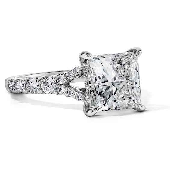Classic Duet 4-1/4 CT. T.w. Certified Princess-Cut Lab-Grown Diamond Ring in 14K White Gold (F/Vs2)