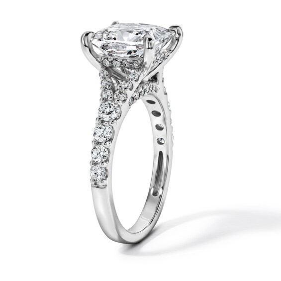 Classic Duet 4-1/4 CT. T.w. Certified Princess-Cut Lab-Grown Diamond Ring in 14K White Gold (F/Vs2)