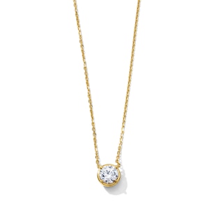 1/2 CT. T.W. Certified Lab-Grown Diamond Solitaire Necklace in 10K Gold (F/VS2) - 18"