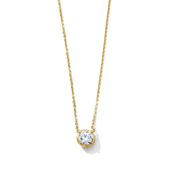 1/2 CT. T.W. Certified Lab-Grown Diamond Solitaire Necklace in 10K Gold (F/VS2) - 18"