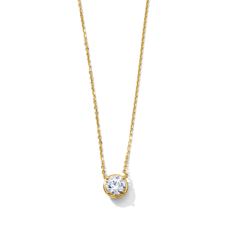 Main Image 1 of 1/2 CT. T.W. Certified Lab-Grown Diamond Solitaire Necklace in 10K Gold (F/VS2) - 18"
