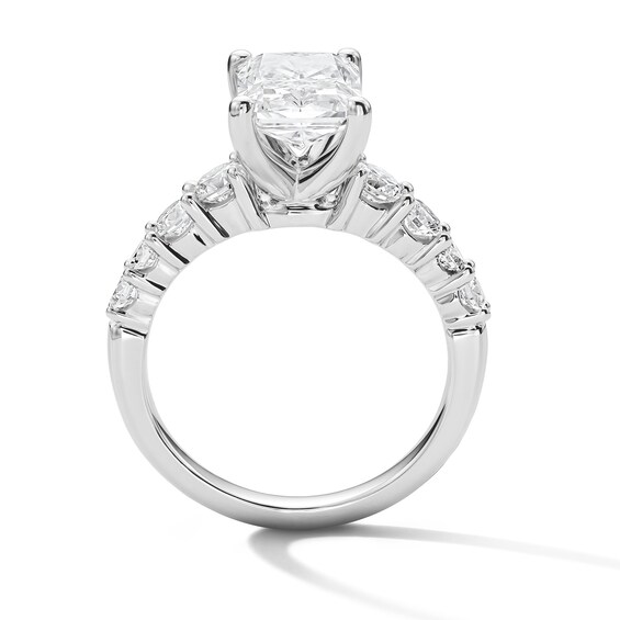 Classic Harmony 3-3/4 CT. T.w. Certified Radiant-Cut Lab-Grown Engagement Ring in Platinum (F/Vs2)