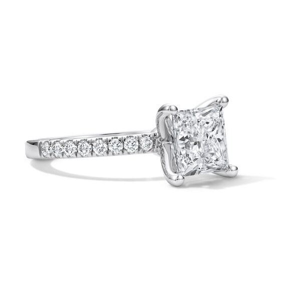 Classic Heirloom 2-1/4 CT. T.w. Certified Princess-Cut Lab-Grown Diamond Engagement Ring in Platinum (F/Vs2)