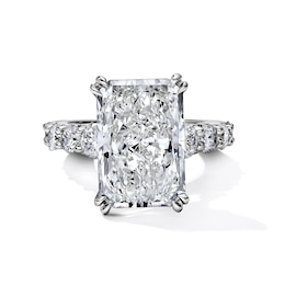 Classic Harmony 9-1/4 CT. T.W. Certified Radiant-Cut Lab-Grown Diamond Engagement Ring in 14K White Gold (F/VS2)