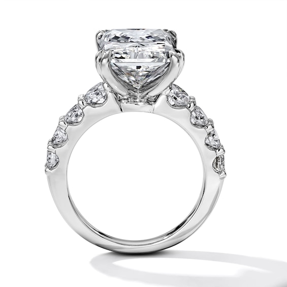 Classic Harmony 9-1/4 CT. T.w. Certified Radiant-Cut Lab-Grown Diamond Engagement Ring in 14K White Gold (F/Vs2)