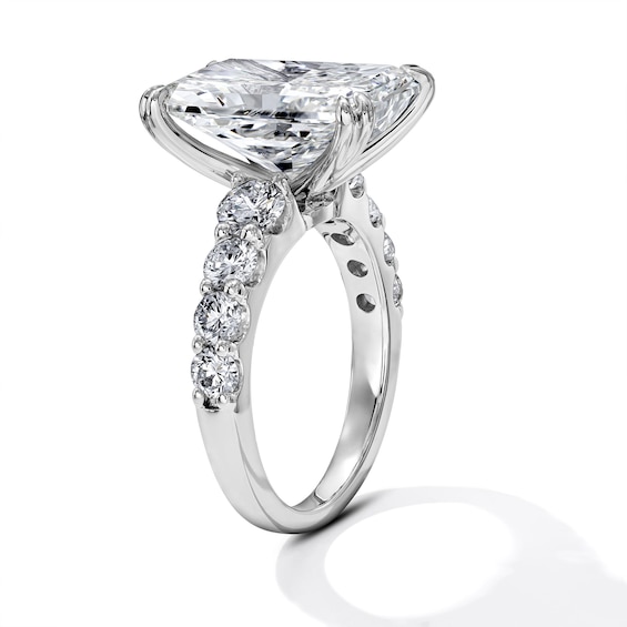 Classic Harmony 9-1/4 CT. T.w. Certified Radiant-Cut Lab-Grown Diamond Engagement Ring in 14K White Gold (F/Vs2)