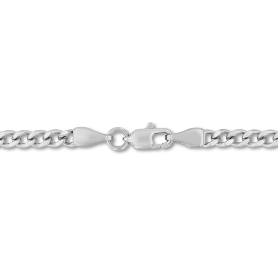 1/10 CT. T.w. Diamond Cross Pendant in Stainless Steel - 24"