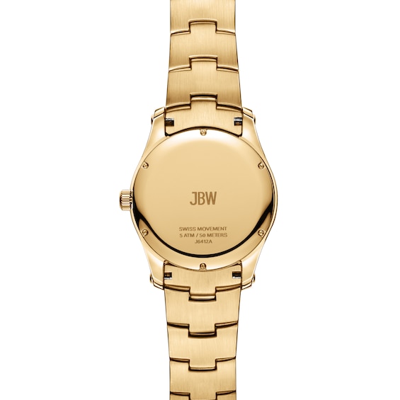 Men's Jbw® Jet Setter GMT 18K Gold-Plated Stainless Steel Watch with Gold-Tone Dial (Model: J6412A)